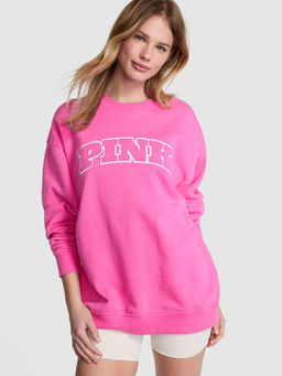 Victoria's Secret - Pink Ivy Fleece Oversized Crew Sweatshirt