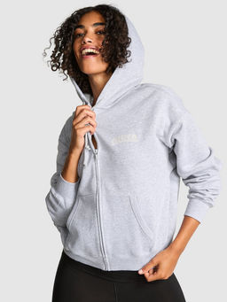 Victoria's Secret - Grey Ivy Fleece Campus Full-Zip Hoodie