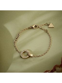 Guess - Circle Lights Rose Gold-Plated Stainless Steel Bracelet For Women