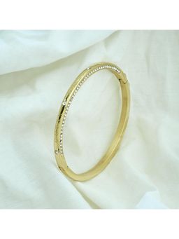 Guess - Circle Lights Gold-Plated Stainless Steel Bracelet For Women