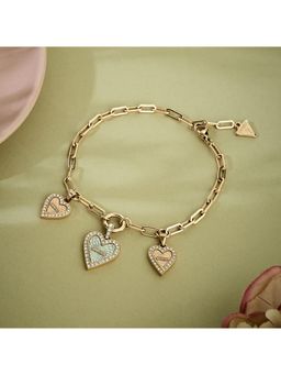 Guess - Love Me Tender Rose Gold-Plated Stainless Steel Bracelet For Women