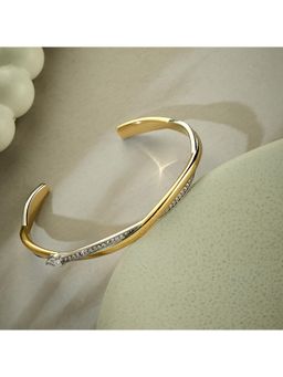 Guess - Twist Gold-Plated Stainless Steel Bracelet For Women