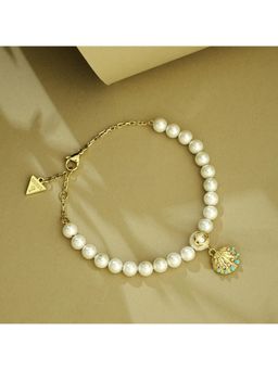 Guess - Seashell Gold-Plated Stainless Steel Bracelet For Women (L)