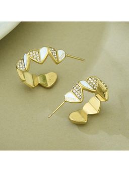 Guess - Lovely Gold-Plated Stainless Steel Earrings For Women