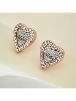 Guess - Love Me Tender Gold-Plated Stainless Steel Earrings For Women