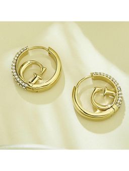 Guess - Crazy Earrings Gold-Plated Stainless Steel Earrings For Women