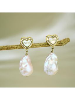 Guess - Amami Gold-Plated Stainless Steel Earrings For Women