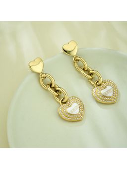 Guess - Amami Gold-Plated Stainless Steel Earrings For Women