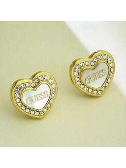 Guess - Amami Gold-Plated Stainless Steel Earrings For Women