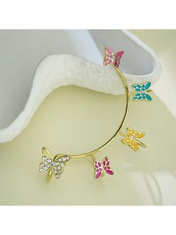 Guess - Chrysalis Ear Cuffs For Women, Stainless Steel, Anti-Tarnish, Gold-Plated