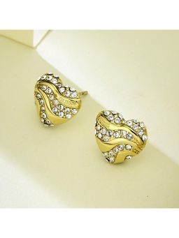 Guess - In My Heart Gold-Plated Stainless Steel Earrings For Women