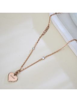 Guess - Falling In Love Gold-Plated Stainless Steel Necklace For Women