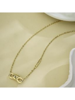 Guess - Modern Love Gold-Plated Stainless Steel Necklace For Women