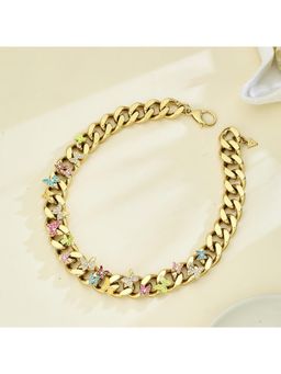 Guess - Chrysalis Gold-Plated Stainless Steel Necklace For Women