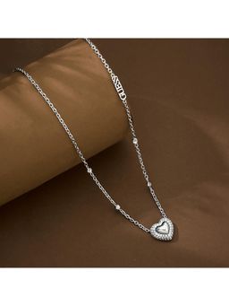 Guess - Beloved Silver-Plated Stainless Steel Necklace For Women