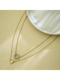 Guess - Beloved Gold-Plated Stainless Steel Necklace For Women