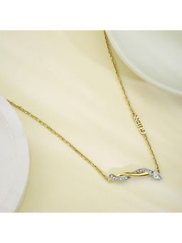 Guess - Twist Gold-Plated Stainless Steel Necklace For Women