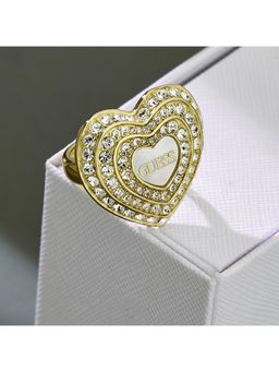 Guess - Amami Gold-Plated Stainless Steel Ring For Women