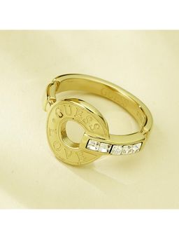 Guess - Love Gold-Plated Stainless Steel Ring For Women (M)