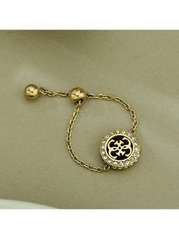 Guess - 4G Crush Gold-Plated Stainless Steel Ring For Women