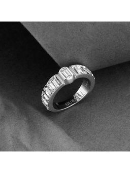 Guess - Hashtag Silver-Plated Stainless Steel Ring For Women (XL)