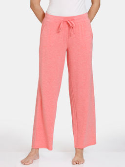 Zivame - Lounge Knit Viscose Blend Pyjama - Salmon
