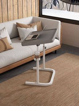 Savya Home - Grey Manual Height Adjustable Desk