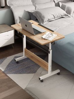 Savya Home - Brown Manual Height Adjustable Desk