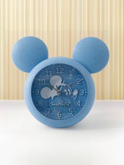 Savya Home - Blue Mickey Mouse Shaped Alarm Clock