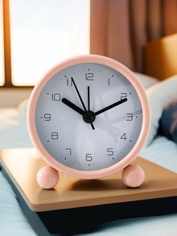 Savya Home - Peach Round Shaped Alarm Clock