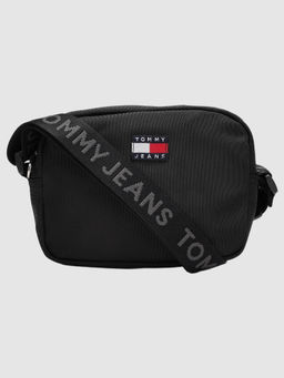 Tommy Hilfiger - Logo Black Polyester Sling Bag