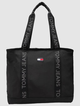 Tommy Hilfiger - Logo Black Polyester Tote Bag