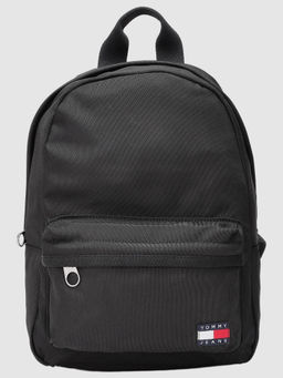 Tommy Hilfiger - Solid Black Polyester Backpack
