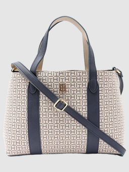 Tommy Hilfiger - Logo Navy Blue Pvc Handbags