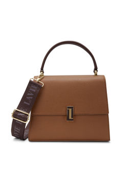 Lavie Luxe - Women Duo Merci Satchel Bag with Detachable Strap -Tan (S)