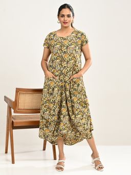 AAVYAM - Boho Style Draped Dress