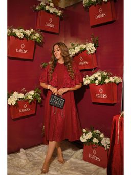 Dareiss - Red Shiana Evening Dress