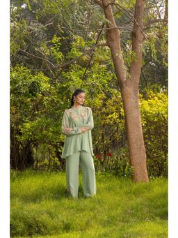 Dareiss - Green Amaryllis Co-ord Set