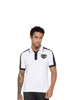Off Limits - Men Cotton Cns White Polo T-Shirt