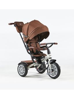 Bentley - 6 in 1 Baby Stroller-Rotating Seat-Bentley Bag Included-6M to 5Y-White Satin