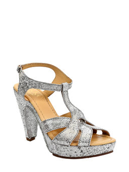 Eske - Silver Textured Sacha Heels