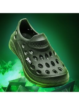 SOLETHREADS - Monster Solid Olive Men Clogs