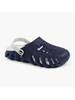 SOLETHREADS - Split Solid Blue Men Clogs