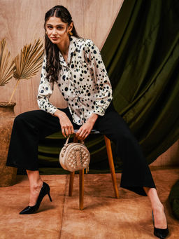 MISH - Off White Polka Dots Shirt