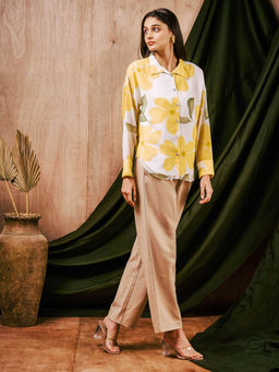 MISH - White Floral Printed Shirt