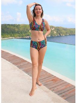Keepfit - Buckle Detail Multi-Color Bikini Set