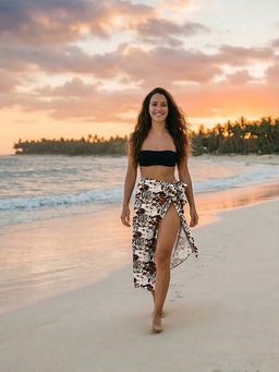Keepfit - Printed Swimwear Cover-Up Sarong