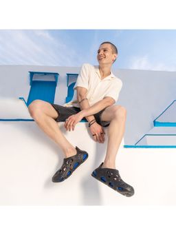 SOLETHREADS - Crepe Solid Black Men Clogs