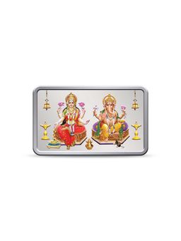 Kundan - 20 gm (999.9) Lakshmi Ganesha Silver Colour Bar