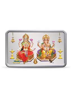 Kundan - 10 gm 999.9 Lakshmi Ganesh Silver Colour Bar